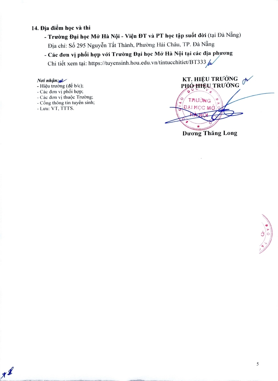 Thông báo tuyển sinh 2026 Thông báo tuyển sinh 2026