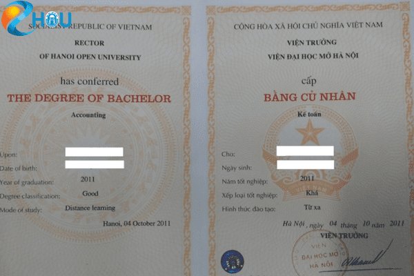 bang dai hoc truc tuyen truong dai hoc mo ha noi